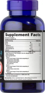 Puritan’s Pride Triple Omega 3-6-9 Fish, Flax & Borage Oils (120 Softgels) - Image 3