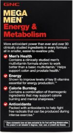 GNC Mega Men Energy and Metabolism Multivitamin – 90 Caplets - Image 3