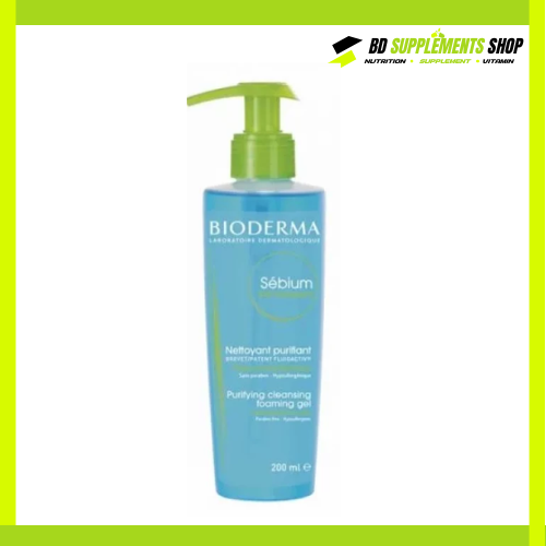 BD supplements SHOP (45) Bioderma Sébium Purifying Foaming Gel-200ml. - Image 1