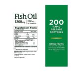 Nature’s Bounty Fish Oil + Omega 3 (1200 mg) 200 Capsules - Image 2