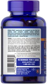 Puritan’s Pride Omega-3 Fish Oil 1400 mg, 950 mg Omega-3 (90 Softgels) - Image 2