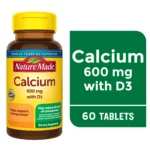 Nature Made Calcium 600 mg with Vitamin D3 (60 Tablets) - Image 3