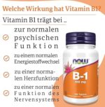 NOW Foods, B-1 100 mg (100 Tablets) - Image 2