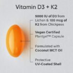 SR Vitamin D3 (5,000 IU) + K2 (100 mcg) – 160 veggie softgels - Image 2