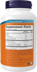 Now Omega-3 Fish Oil Ultra – 180 softgels - Image 2