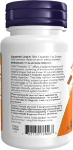 NOW Foods, Probiotic-10, 25 Billion (50 Capsules) - Image 3