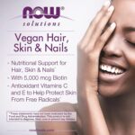 NOW Foods, Solutions Vegan Hair Skin & Nails (90 Veg Capsules) - Image 2