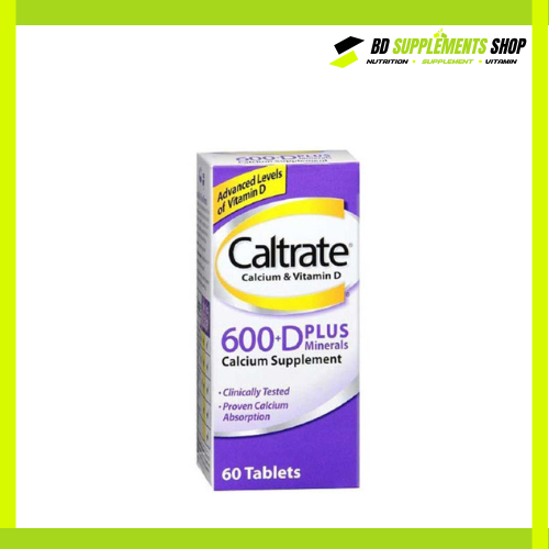BD supplements SHOP (11) Caltrate Calcium + D Plus Minerals (60 tablets) - Image 1