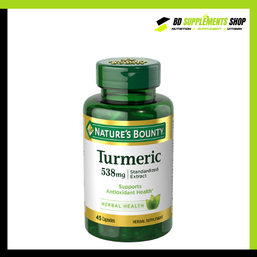 BD supplements SHOP (11) Nature’s Bounty Tumeric 538 mg (45 Capsules) - Image 1