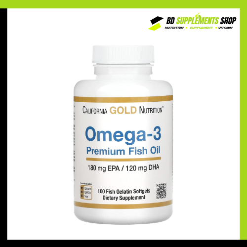 BD supplements SHOP (2) California Gold Nutrition Omega-3 Premium Fish Oil (100 Softgels) - Image 1