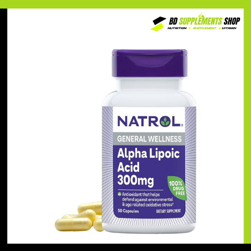BD supplements SHOP (32) Natrol, Alpha Lipoic Acid 300 mg (50 Capsules) - Image 1