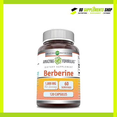 BD supplements SHOP (5) Amazing Formulas Berberine (1,000 mg) – 120 capsules - Image 1