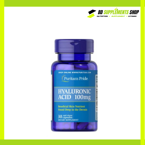 BD supplements SHOP (8) Puritans Pride, Hyaluronic Acid 100 mg (30 Capsules) - Image 1
