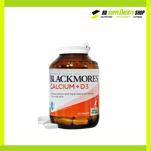 BD supplements SHOP (9) Blackmores, Calcium+Vitamin D3, 120 Tablets - Image 1