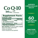 Nature’s Bounty, Co Q10 100 mg (60 Softgels) - Image 2