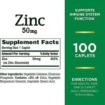 Nature’s Bounty Zinc 50 mg (100 Tablets) - Image 3