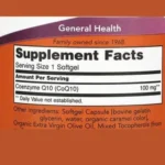 NOW Foods, CoQ10 100 mg 50 Softgels - Image 2