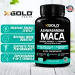 X Gold Health Ashwagandha & Maca Root Black Extract plus, Rhodiola Rosea & L-Theanine (120 Capsules) - Image 3