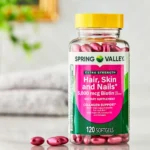 Spring Valley Hair Skin and Nails 5000 Mcg Biotin (120 Softgels) - Image 2