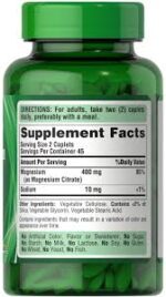 Puritan’s Pride Magnesium Citrate 200 mg (90 Tablets) - Image 3