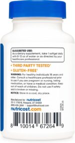 Nutricost Vitamin K2 MK-7 100 mcg (240 Softgels) - Image 2