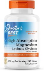 Doctor’s Best High Absorption Magnesium Glycinate Lysinate (120 Tablets) - Image 3