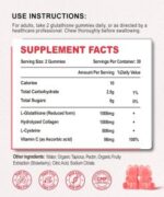 Zetelixia Glutathione (1,000 mg) with Collagen – 60 strawberry gummies - Image 2