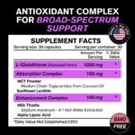 VitaRaw Glutathione Reduced Form (1,000 mg) – 120 vegetarian capsules - Image 3