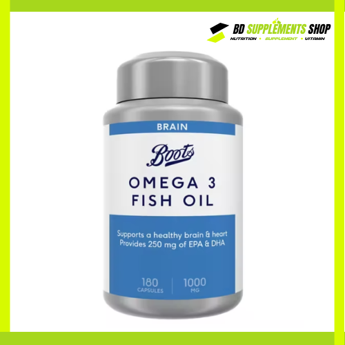 BD supplements SHOP (18) Boots Omega 3 Fish Oil 1000 mg (180 Capsules) - Image 1