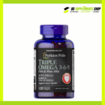 Puritan’s Pride Triple Action Omega 3-6-9 Fish & Flaxseed Oil – 120 softgels