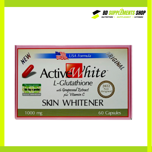 BD supplements SHOP (40) Active White L-Glutathione Skin Whitener - Image 1