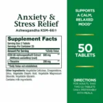 Nature’s Bounty Anxiety & Stress Relief Share – 50 Tablets - Image 3