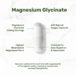 DEAL SUPPLEMENT Magnesium Glycinate 500mg – 240 Veggie Capsules - Image 2