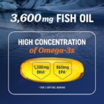 Mav Nutrition Triple Strength Omega-3 Fish Oil 3600 mg Fatty Acids 1300 mg EPA + 860 mg DHA 120 Softgels - Image 3