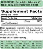 Puritan’s Pride Zinc 25 mg 100 Tablets - Image 3