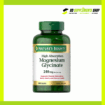 Nature’s Bounty High Absorption Magnesium Glycinate 240mg – 180 Capsules