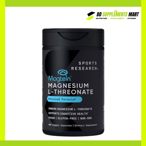 BD supplements SHOP (14) Sports Research Magtein® Magnesium L-Threonate 200 mg 90 Veggie Capsules - Image 1