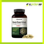 NatureBell Berberine Supplement 1500mg – 240 Veggie Capsules