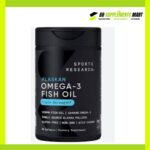 Sports Research Alaskan Omega-3 Fish Oil 1250 mg & 1040 mg Triple Strength 90 Softgels