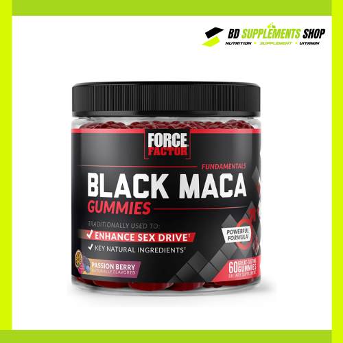 BD supplements SHOP (18) Force Factor Black Maca – 60 Gummies - Image 1