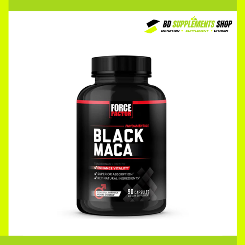 BD supplements SHOP (19) Force Factor Black Maca – 90 Capsules - Image 1