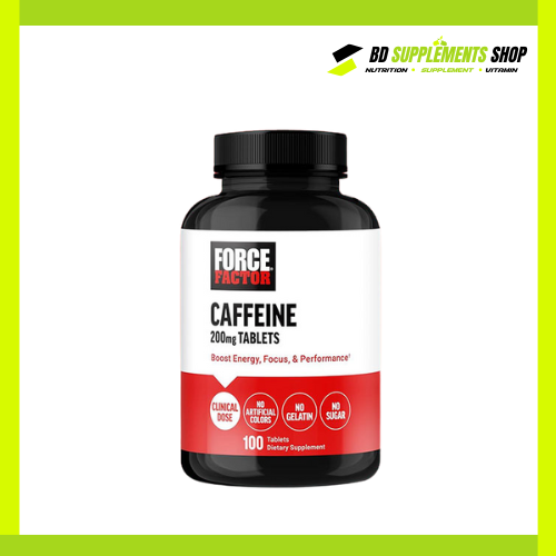 BD supplements SHOP (20) Force Factor Caffeine 200mg – 100 Tablets - Image 1