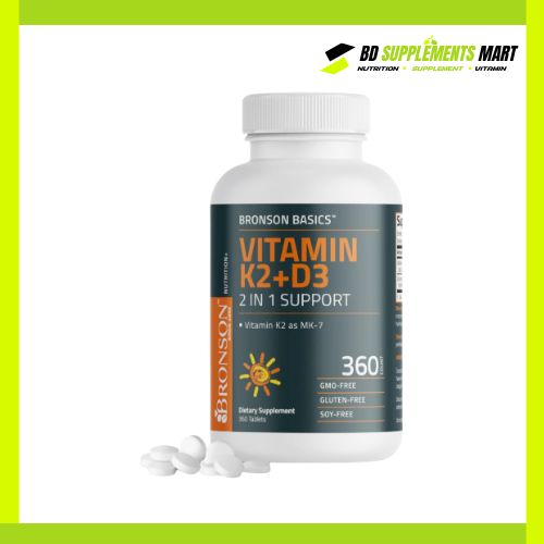 BD supplements SHOP - 2025-12-28T162722.303 Bronson Vitamin K2 + D3 5000IU 120 Capsules - Image 1