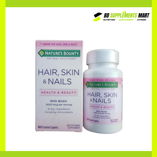 BD supplements SHOP - 2025-12-31T140426.460 Nature’s Bounty Hair, Skin & Nails 60 Coated Caplets in BD - Image 1