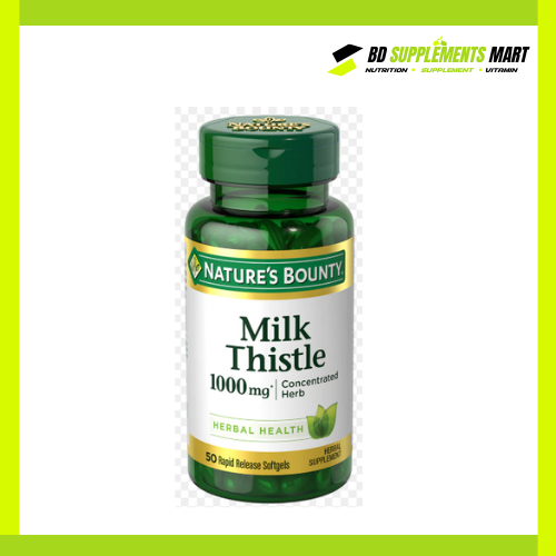 BD supplements SHOP - 2025-12-31T142338.140 Nature’s Bounty Milk Thistle 100mg 50 Softgels. - Image 1