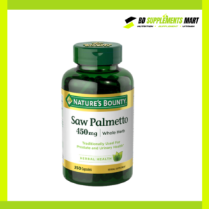 Nature’s Bounty Saw Palmetto 450mg 250 Capsules.