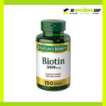 Nature’s Bounty Biotin 5000 mcg Rapid Release – 150 Softgels