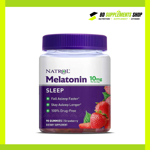 BD supplements SHOP (26) Natrol Melatonin 10mg Sleep Aid Gummies – Strawberry – 90ct - Image 1