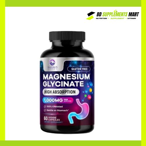 BD supplements SHOP (27) Nature’s Peak Magnesium Glycinate 1000 mg High Absorption 120 Veggie Capsules - Image 1