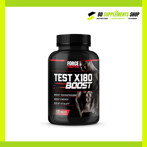 BD supplements SHOP (32) Force Factor Test X180 Boost – 120 Tablets - Image 1